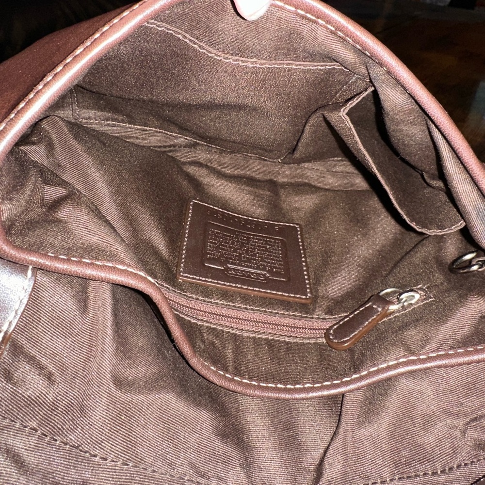 Vintage Coach Soho Flap Chocolate Brown Leather Shoulder Bag w Silver Hardware - Picture 16 of 16